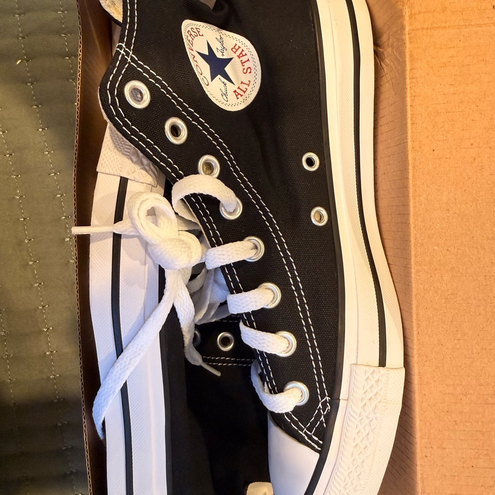 Converse All Star Black and White Canvas Shoes